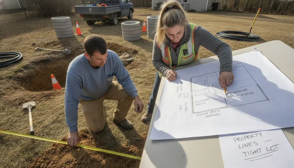 How Far Can a Septic Tank Be From the House in Athens?